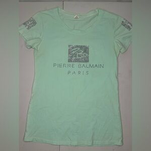 Women’s Fashion Shiny Stones Front T-shirt size S/ M  Brand New